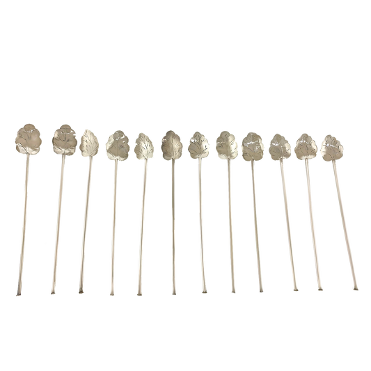 #25428 - Set of 12 Sterling Ice Tea Spoons c1950z