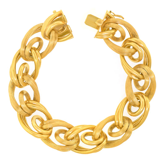 Sixties Chic Gold Bracelet Italy
