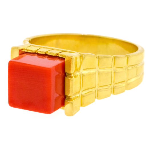 Tiffany & Co. Modernist Coral Ring