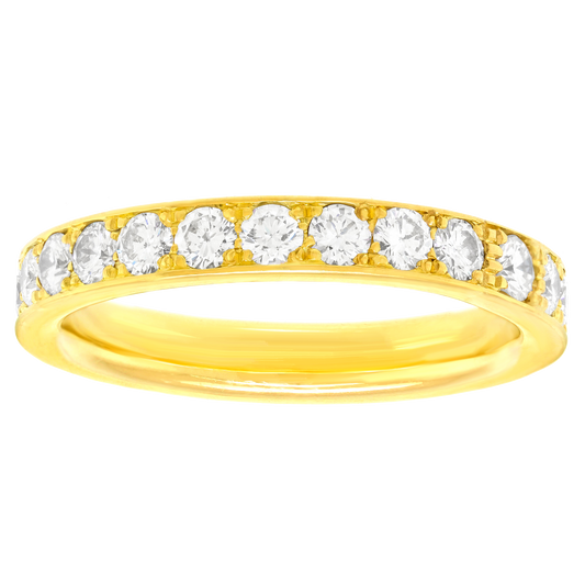 #20142 - Furrer-Jacot 18k Yellow Gold Eternity Band 2.60cttw Size 9 1/2