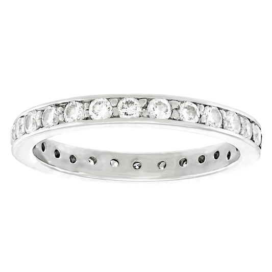 #20642 - Platinum Eternity Band 1.30cttw Size 6 1/2