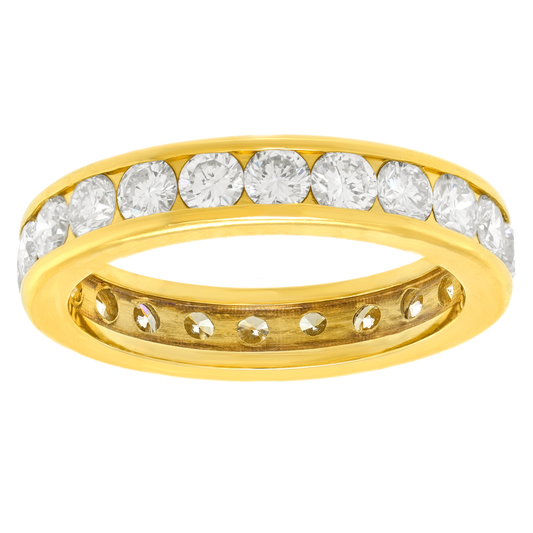 #22565 - 18k Yellow Gold Eternity Band 2.75cttw Size 6 3/4