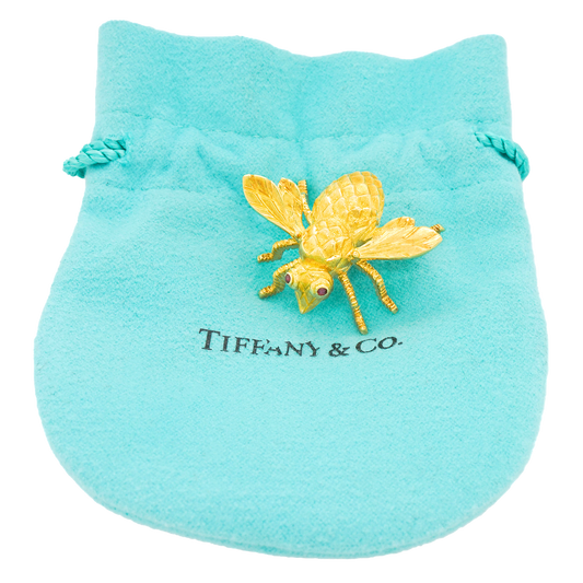 #22568 - Tiffany & Co. Gold Bee Brooch 18k