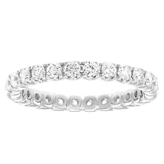 #23153 - 18k White Gold Eternity Band 1.0cttw Size 6 1/4