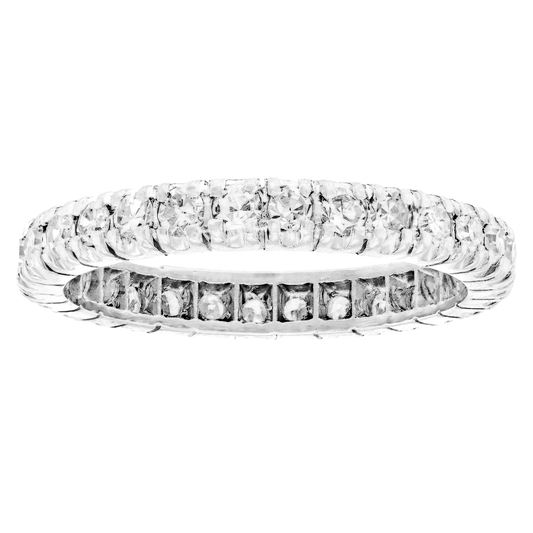 #23977 - 14k White Gold Eternity Band .80cttw Size 6