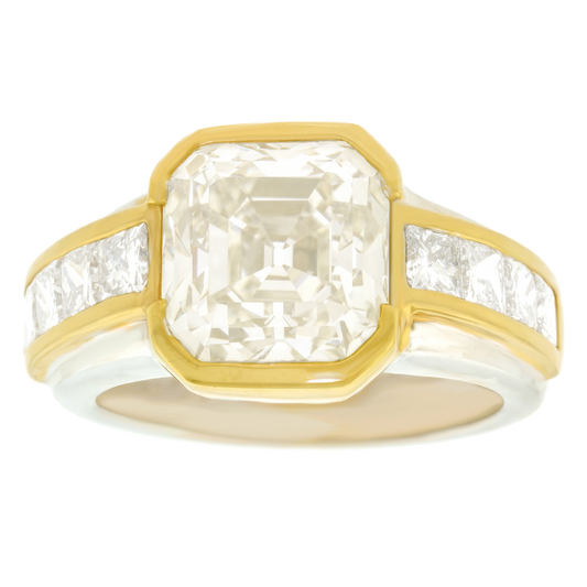 5.84ct Diamond-set Gold Ring Seventies France