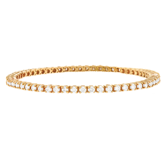 Diamond-set Gold Tennis Bracelet