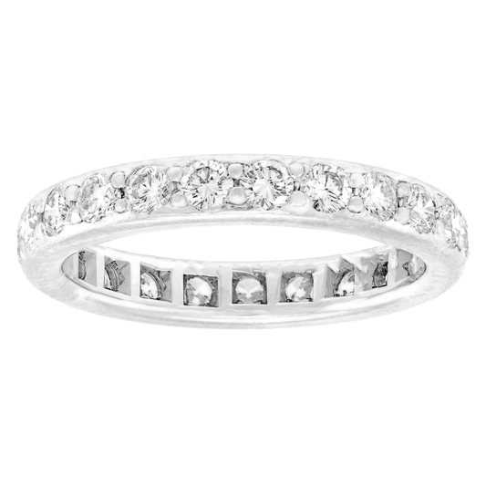 #24406 - Kwiat Platinum Eternity Band .92cttw Size 3 3/4