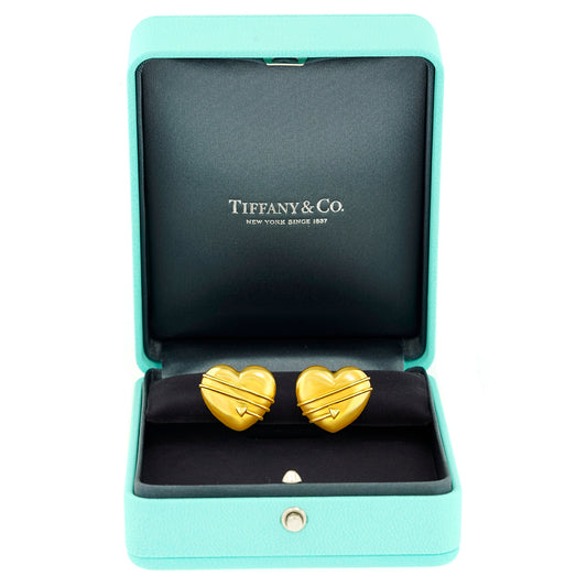 #24631 - Tiffany & Co. Heart Motif Earrings