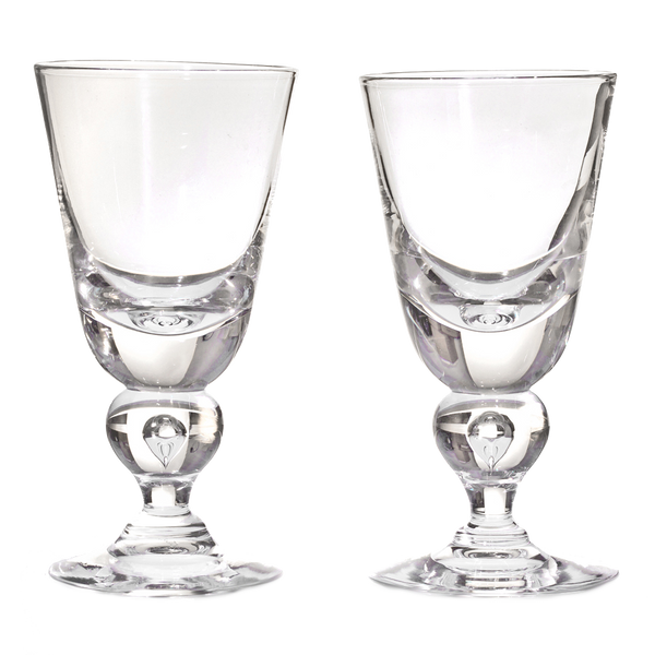 24735 - 12 Exceptional Modernist Steuben Baluster Water Goblet