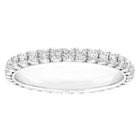 #24849 - 18k White Gold Eternity Band .51cttw Size 4 3/4