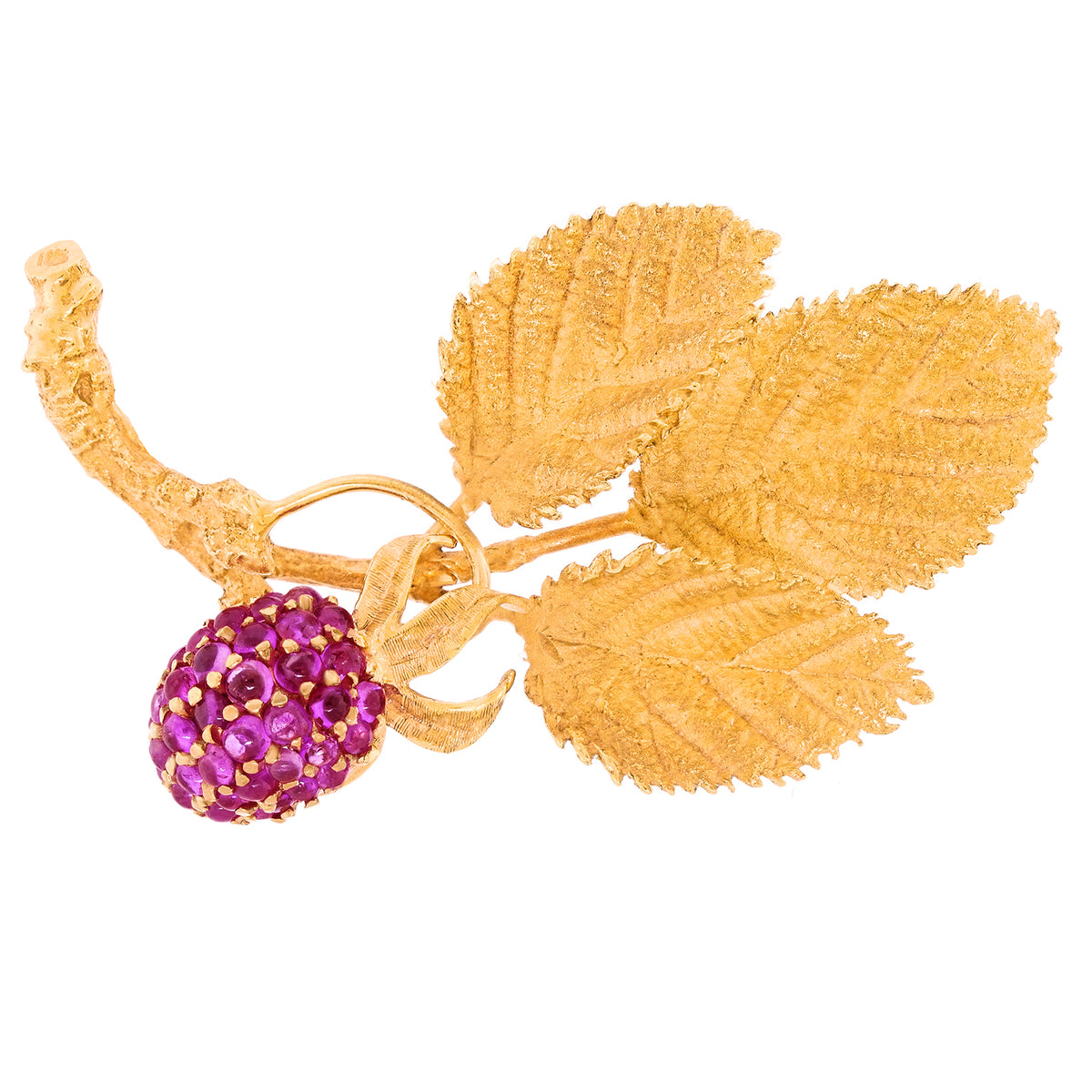 #24871 - Charming Ripe Raspberry Brooch