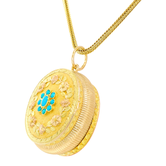 #24881 - French 18k Vinaigrette Pendant c1820s