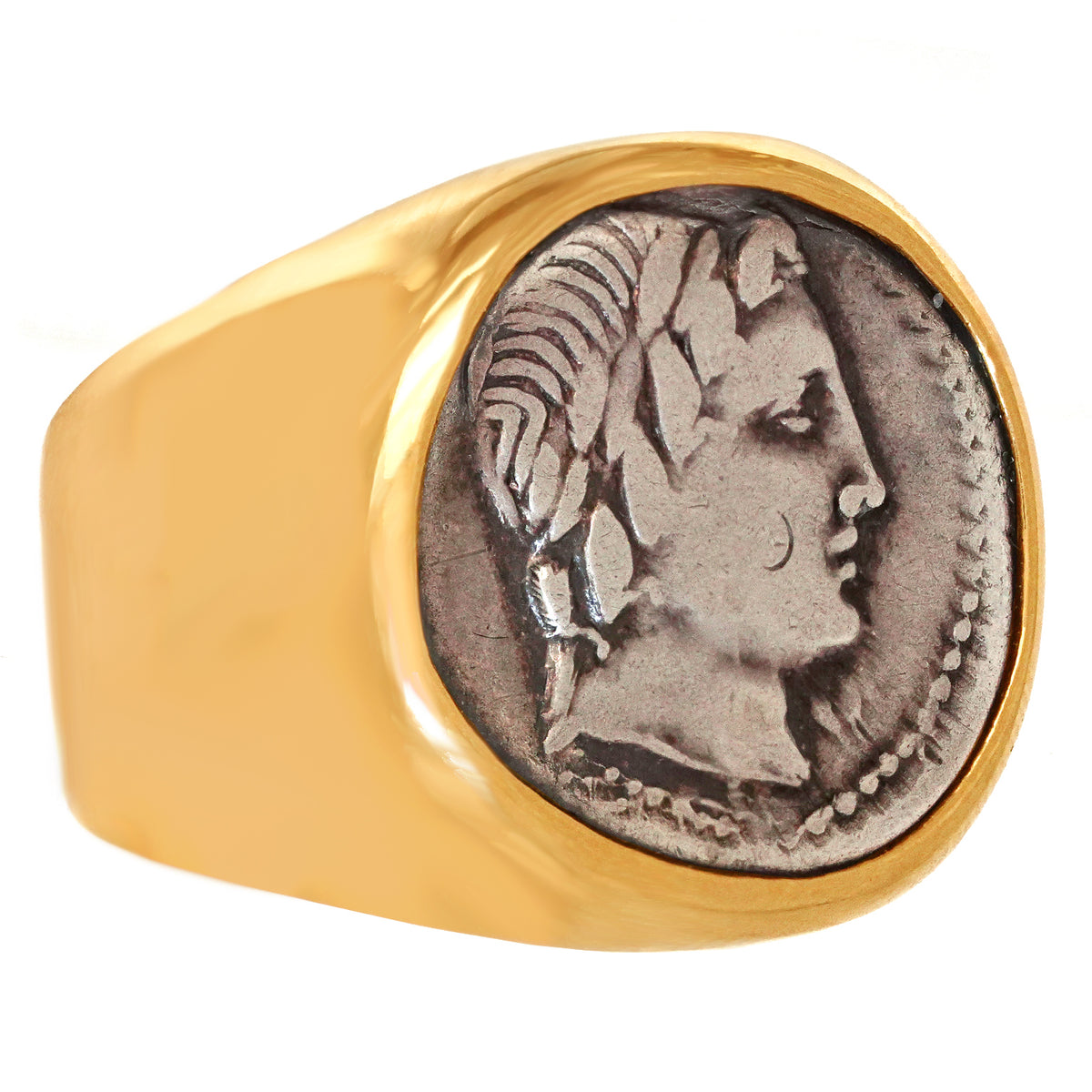 Ancient Roman Coin Signet Ring