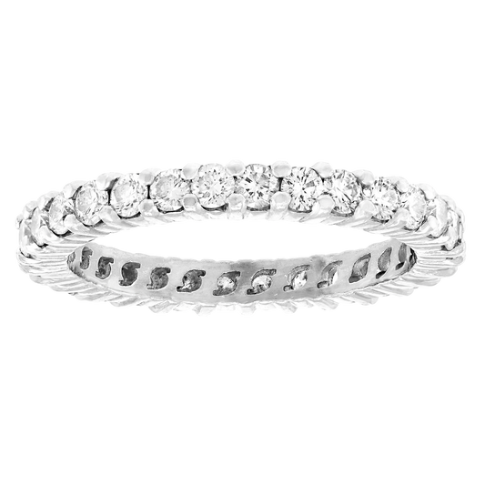 #25232 - Platinum Eternity Band 1.0cttw Size 5 1/2