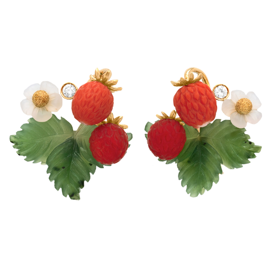 #25381 - Wild Strawberries Hardstone Earrings
