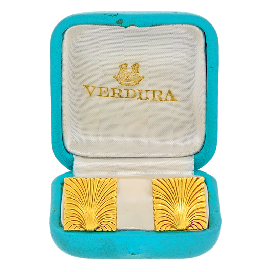 #25448 - Verdura Shell Cufflinks 1970s