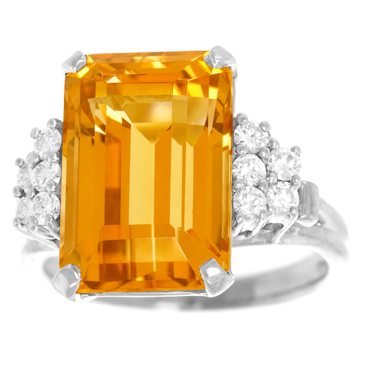 #26292 - F & F Felger Art Deco Natural Topaz Ring