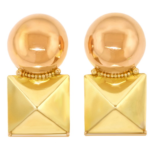 #25735 - Fabulous Eighties Gold Earrings