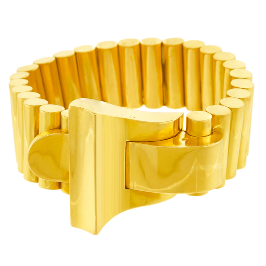 #25871 - Art Deco Gold Bracelet, France c1920s