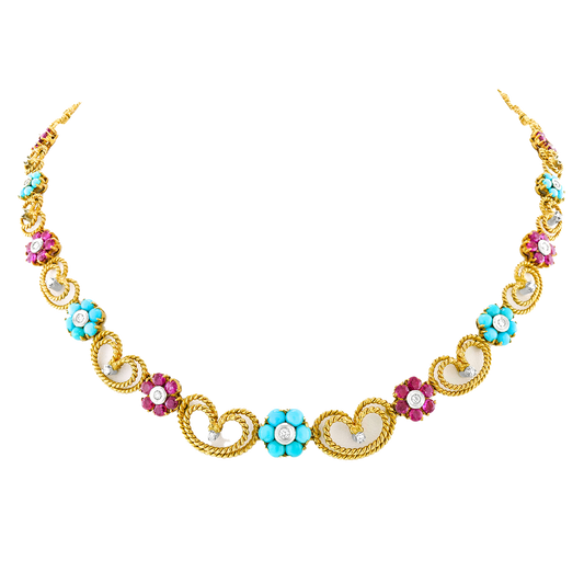 #25923 - Colorful Italian Sixties Necklace
