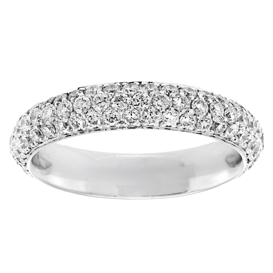 #25937 - 18k White Gold Eternity Band 1.66cttw Size 5 3/4