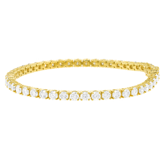 #25960 - Yellow Gold Diamond Line Bracelet