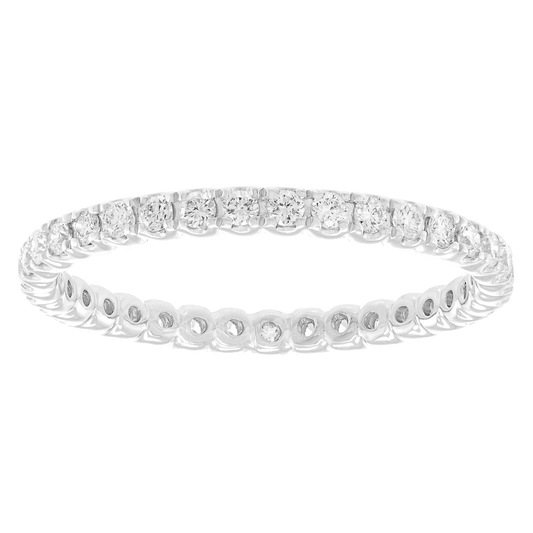 #25961 - 14k White Gold Eternity Band .49cttw Size 7