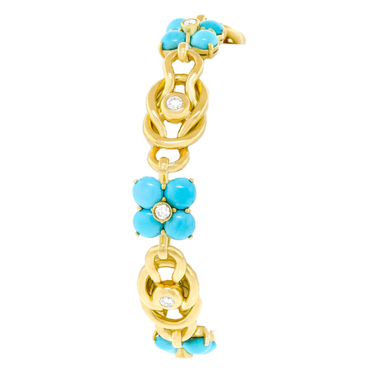 #25995 - Turquoise & Diamond-set Bracelet