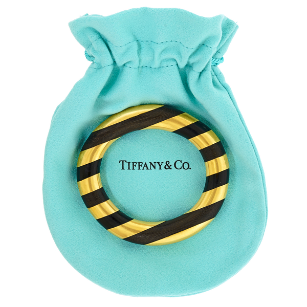 26182 - Elsa Peretti for Tiffany Wood and Gold Bangle