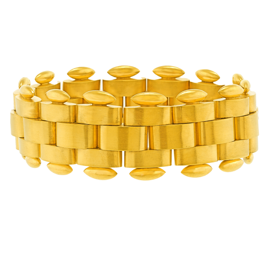 #26241 -Art Deco Gold Bracelet