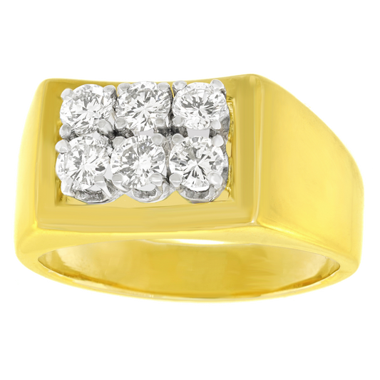 #26600 - Sixties Modernist Diamond Ring by Kurz of Zurich