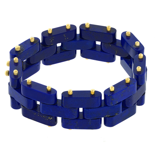 #26636 - Art Deco Lapis Bracelet