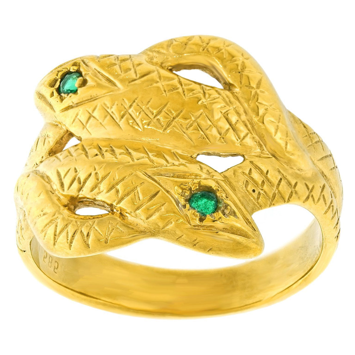 Two Snake Rings #26662 - Antique Double Snake Ring