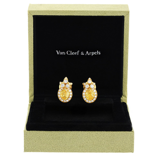 #26784 - Van Cleef & Arpels Sapphire & Diamond Earrings