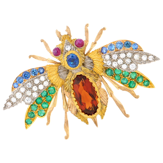 #26794 - Spectacular Cazzaniga Bee Brooch