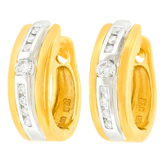 #26834 - Diamond Huggie Earrings