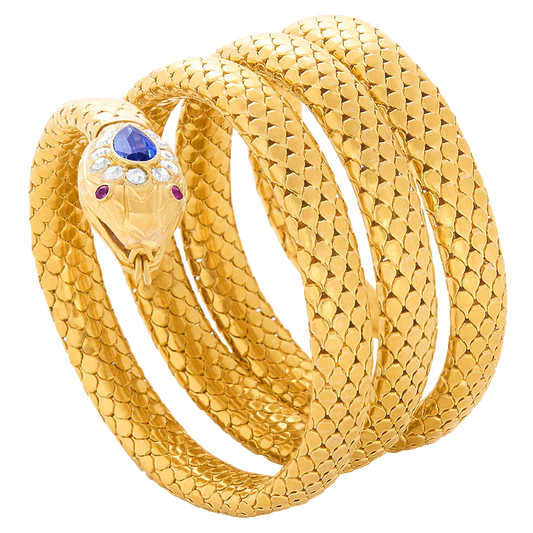 #26854 - Antique French Snake Bracelet