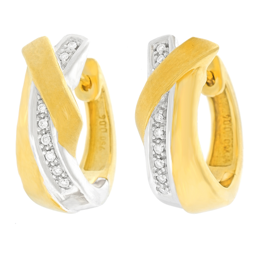 #26862 - Contempo Eighties Diamond Hoop Earrings