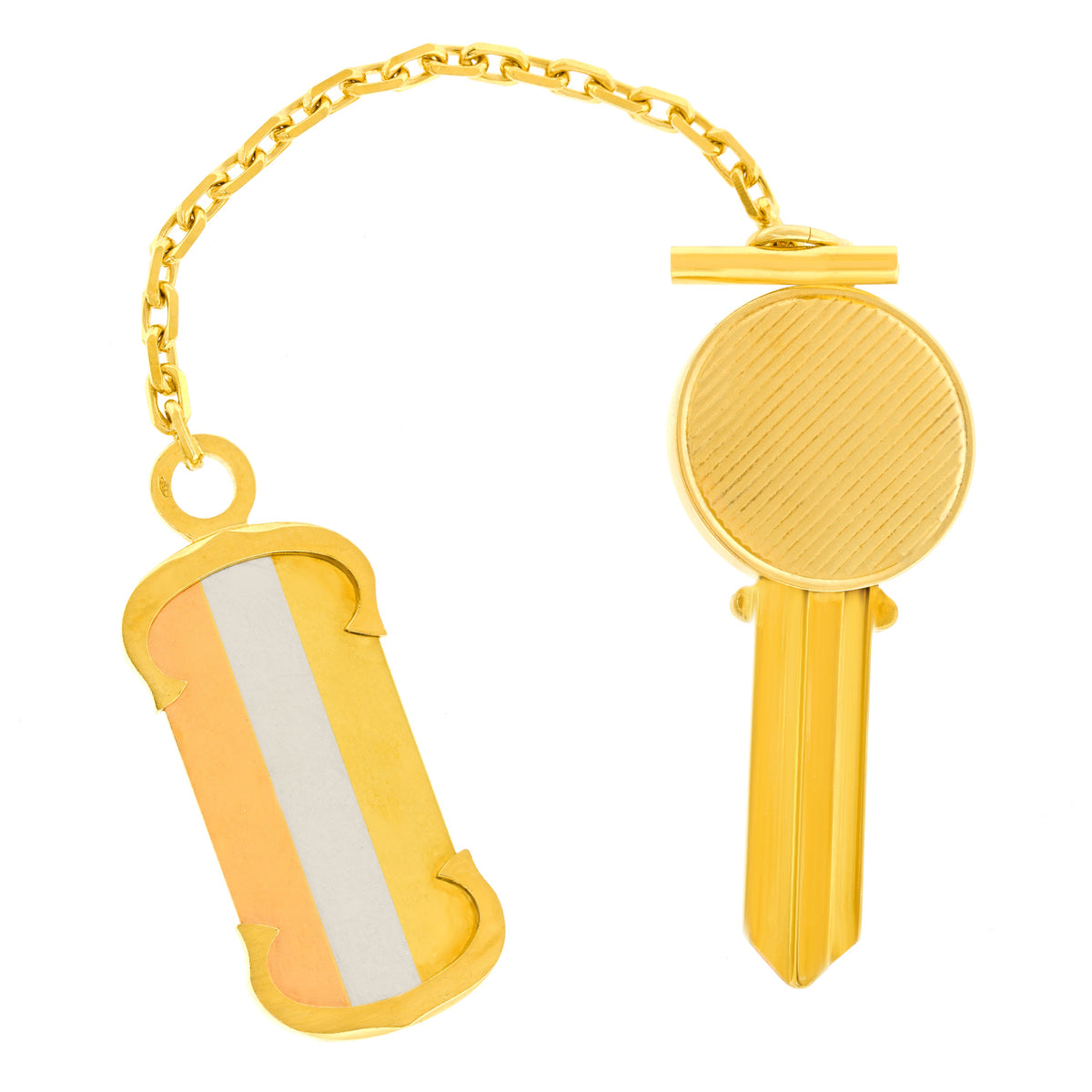 #26863 - Double C Trinity Motifs Cartier Key Ring