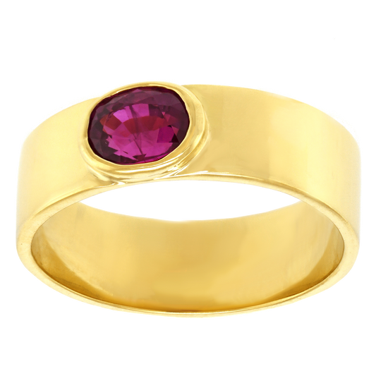 #26874 - Seventies Modern Ruby Ring