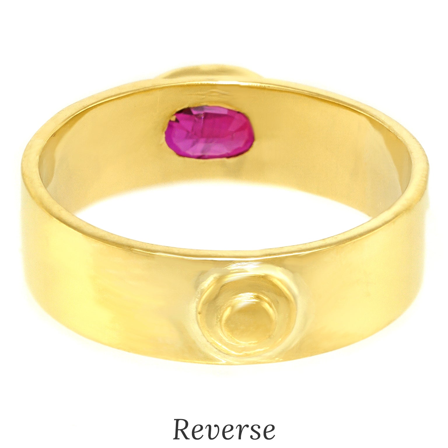 #26874 - Seventies Modern Ruby Ring
