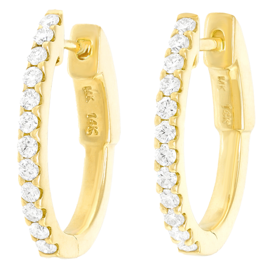 #27033 - Diamond-set Hoop Earrings
