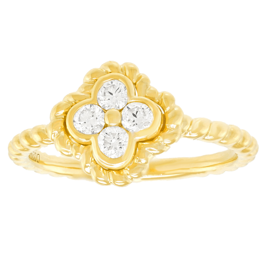 #27041 - Diamond Clover Ring