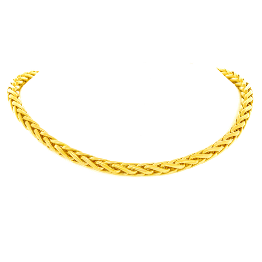 #27114 - Russian Braid 18k Gold Necklace