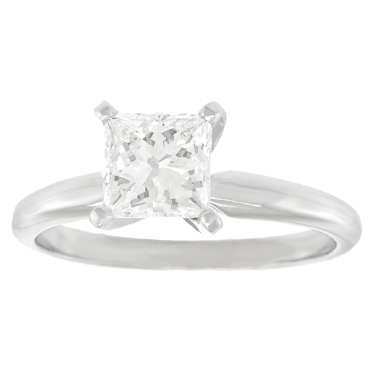 #27133 - 1.25 carat Princess Cut Diamond Engagement Ring