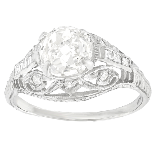 #27161 - 1.95 Carat Art Deco Diamond Ring