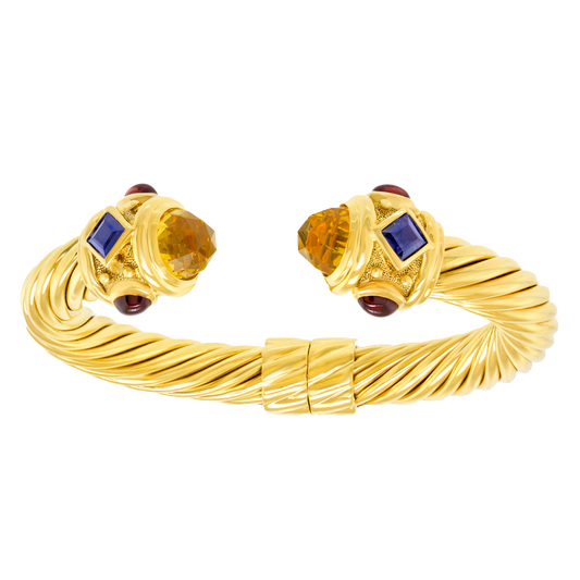 #27170 - David Yurman 18k 9mm Cable Bracelet