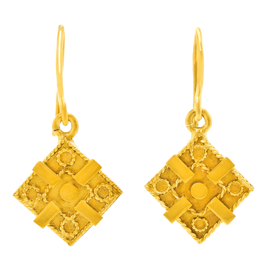 #27235 - Charming Antique Gold Earrings