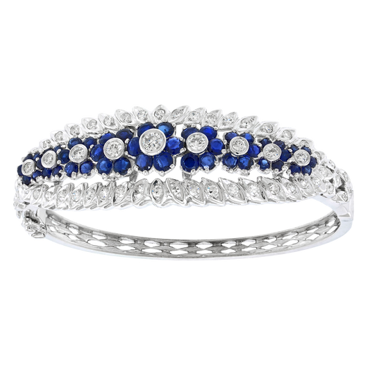 #27304 - Sixties Sapphire and Diamond Bangle by Van Gogh